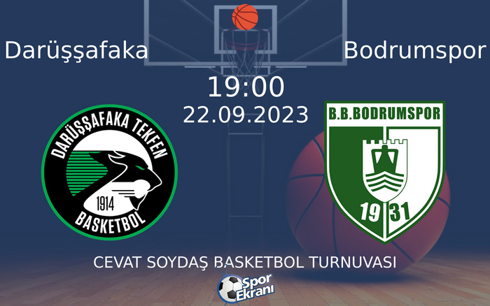 22 Eylül 2023 Darüşşafaka vs Bodrumspor maçı Hangi Kanalda Saat Kaçta Yayınlanacak? 22 Eylül 2023 Darüşşafaka vs Bodrumspor maçı Hangi Kanalda Saat Kaçta Yayınlanacak?
