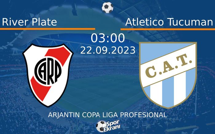 22 Eylül 2023 River Plate vs Atletico Tucuman maçı Hangi Kanalda Saat Kaçta Yayınlanacak? 22 Eylül 2023 River Plate vs Atletico Tucuman maçı Hangi Kanalda Saat Kaçta Yayınlanacak?