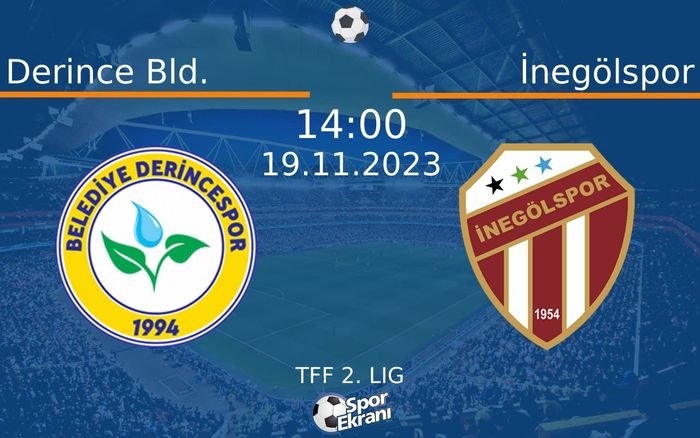 19 Kasım 2023 Derince Bld. vs İnegölspor maçı Hangi Kanalda Saat Kaçta Yayınlanacak? 19 Kasım 2023 Derince Bld. vs İnegölspor maçı Hangi Kanalda Saat Kaçta Yayınlanacak?