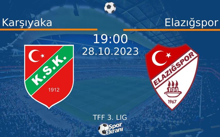 28 Ekim 2023 Karşıyaka vs Elazığspor maçı Hangi Kanalda Saat Kaçta Yayınlanacak? 28 Ekim 2023 Karşıyaka vs Elazığspor maçı Hangi Kanalda Saat Kaçta Yayınlanacak?