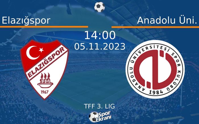 05 Kasım 2023 Elazığspor vs Anadolu Üni. maçı Hangi Kanalda Saat Kaçta Yayınlanacak? 05 Kasım 2023 Elazığspor vs Anadolu Üni. maçı Hangi Kanalda Saat Kaçta Yayınlanacak?