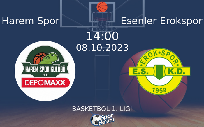 08 Ekim 2023 Harem Spor vs Esenler Erokspor maçı Hangi Kanalda Saat Kaçta Yayınlanacak? 08 Ekim 2023 Harem Spor vs Esenler Erokspor maçı Hangi Kanalda Saat Kaçta Yayınlanacak?