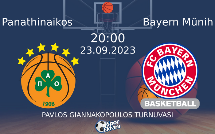 23 Eylül 2023 Panathinaikos vs Bayern Münih maçı Hangi Kanalda Saat Kaçta Yayınlanacak? 23 Eylül 2023 Panathinaikos vs Bayern Münih maçı Hangi Kanalda Saat Kaçta Yayınlanacak?