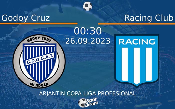 26 Eylül 2023 Godoy Cruz vs Racing Club maçı Hangi Kanalda Saat Kaçta Yayınlanacak? 26 Eylül 2023 Godoy Cruz vs Racing Club maçı Hangi Kanalda Saat Kaçta Yayınlanacak?