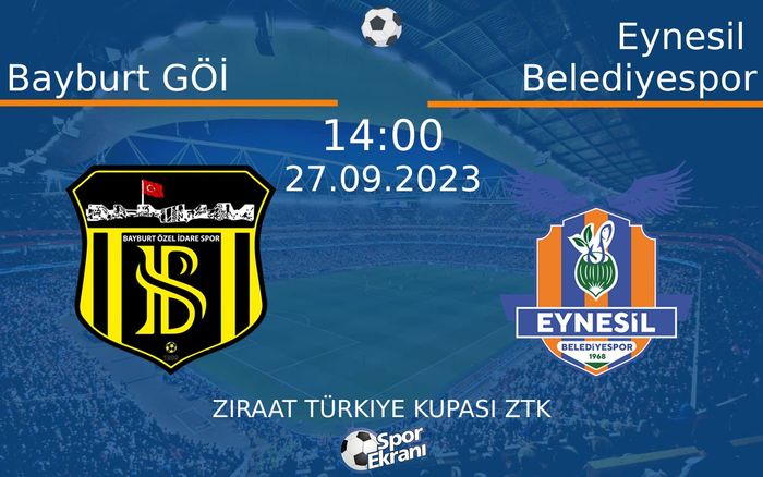 27 Eylül 2023 Bayburt GÖİ vs Eynesil Belediyespor maçı Hangi Kanalda Saat Kaçta Yayınlanacak? 27 Eylül 2023 Bayburt GÖİ vs Eynesil Belediyespor maçı Hangi Kanalda Saat Kaçta Yayınlanacak?