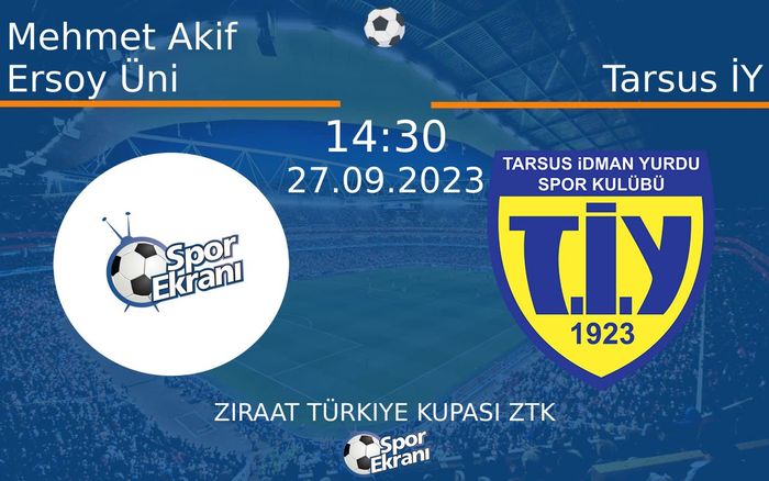 27 Eylül 2023 Mehmet Akif Ersoy Üni vs Tarsus İY maçı Hangi Kanalda Saat Kaçta Yayınlanacak? 27 Eylül 2023 Mehmet Akif Ersoy Üni vs Tarsus İY maçı Hangi Kanalda Saat Kaçta Yayınlanacak?