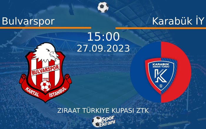 27 Eylül 2023 Bulvarspor vs Karabük İY maçı Hangi Kanalda Saat Kaçta Yayınlanacak? 27 Eylül 2023 Bulvarspor vs Karabük İY maçı Hangi Kanalda Saat Kaçta Yayınlanacak?
