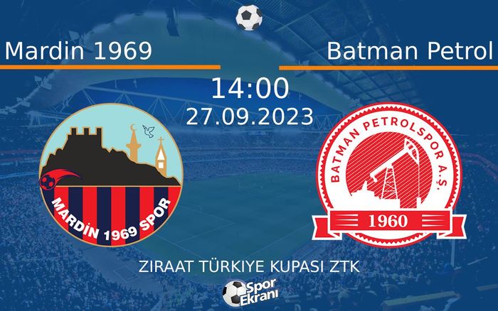27 Eylül 2023 Mardin 1969 vs Batman Petrol maçı Hangi Kanalda Saat Kaçta Yayınlanacak? 27 Eylül 2023 Mardin 1969 vs Batman Petrol maçı Hangi Kanalda Saat Kaçta Yayınlanacak?