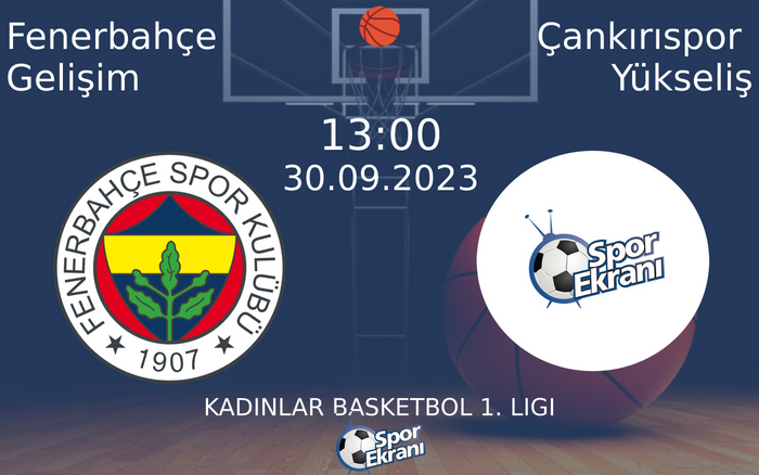 30 Eylül 2023 Fenerbahçe Gelişim vs Çankırıspor Yükseliş maçı Hangi Kanalda Saat Kaçta Yayınlanacak? 30 Eylül 2023 Fenerbahçe Gelişim vs Çankırıspor Yükseliş maçı Hangi Kanalda Saat Kaçta Yayınlanacak?