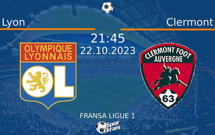 22 Ekim 2023 Lyon vs Clermont maçı Hangi Kanalda Saat Kaçta Yayınlanacak? 22 Ekim 2023 Lyon vs Clermont maçı Hangi Kanalda Saat Kaçta Yayınlanacak?
