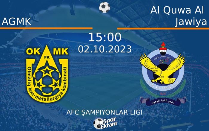02 Ekim 2023 AGMK vs Al Quwa Al Jawiya maçı Hangi Kanalda Saat Kaçta Yayınlanacak? 02 Ekim 2023 AGMK vs Al Quwa Al Jawiya maçı Hangi Kanalda Saat Kaçta Yayınlanacak?
