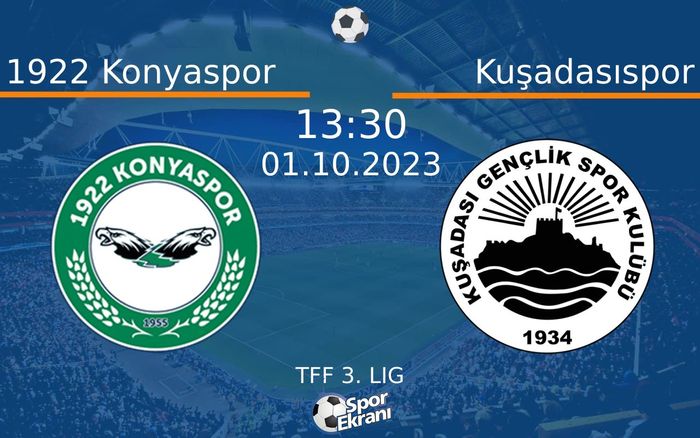 01 Ekim 2023 1922 Konyaspor vs Kuşadasıspor maçı Hangi Kanalda Saat Kaçta Yayınlanacak? 01 Ekim 2023 1922 Konyaspor vs Kuşadasıspor maçı Hangi Kanalda Saat Kaçta Yayınlanacak?