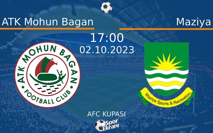 02 Ekim 2023 ATK Mohun Bagan vs Maziya maçı Hangi Kanalda Saat Kaçta Yayınlanacak? 02 Ekim 2023 ATK Mohun Bagan vs Maziya maçı Hangi Kanalda Saat Kaçta Yayınlanacak?
