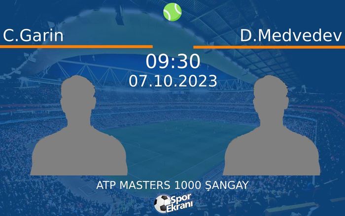 07 Ekim 2023 C.Garin vs D.Medvedev maçı Hangi Kanalda Saat Kaçta Yayınlanacak? 07 Ekim 2023 C.Garin vs D.Medvedev maçı Hangi Kanalda Saat Kaçta Yayınlanacak?