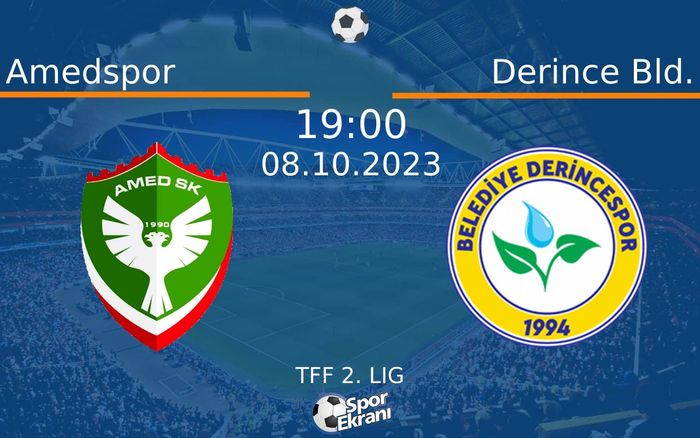 08 Ekim 2023 Amedspor vs Derince Bld. maçı Hangi Kanalda Saat Kaçta Yayınlanacak? 08 Ekim 2023 Amedspor vs Derince Bld. maçı Hangi Kanalda Saat Kaçta Yayınlanacak?
