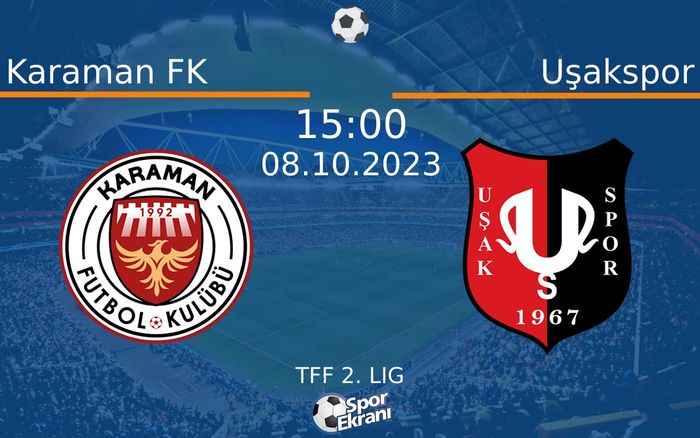 08 Ekim 2023 Karaman FK vs Uşakspor maçı Hangi Kanalda Saat Kaçta Yayınlanacak? 08 Ekim 2023 Karaman FK vs Uşakspor maçı Hangi Kanalda Saat Kaçta Yayınlanacak?