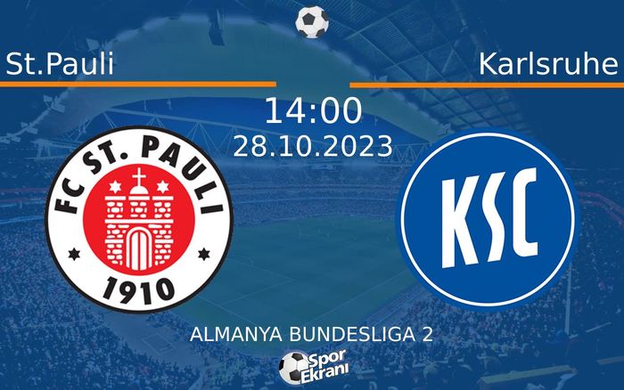28 Ekim 2023 St.Pauli vs Karlsruhe maçı Hangi Kanalda Saat Kaçta Yayınlanacak? 28 Ekim 2023 St.Pauli vs Karlsruhe maçı Hangi Kanalda Saat Kaçta Yayınlanacak?