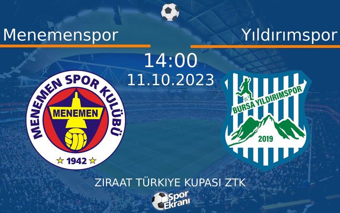 11 Ekim 2023 Menemenspor vs Yıldırımspor maçı Hangi Kanalda Saat Kaçta Yayınlanacak? 11 Ekim 2023 Menemenspor vs Yıldırımspor maçı Hangi Kanalda Saat Kaçta Yayınlanacak?