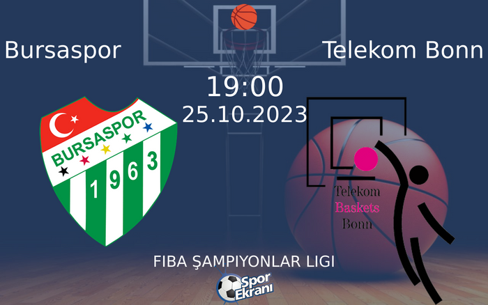 25 Ekim 2023 Bursaspor vs Telekom Bonn maçı Hangi Kanalda Saat Kaçta Yayınlanacak? 25 Ekim 2023 Bursaspor vs Telekom Bonn maçı Hangi Kanalda Saat Kaçta Yayınlanacak?