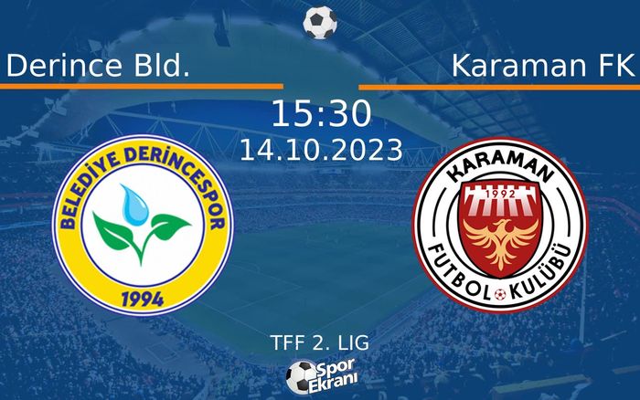 14 Ekim 2023 Derince Bld. vs Karaman FK maçı Hangi Kanalda Saat Kaçta Yayınlanacak? 14 Ekim 2023 Derince Bld. vs Karaman FK maçı Hangi Kanalda Saat Kaçta Yayınlanacak?