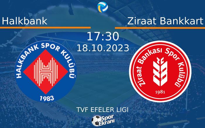 18 Ekim 2023 Halkbank vs Ziraat Bankkart maçı Hangi Kanalda Saat Kaçta Yayınlanacak? 18 Ekim 2023 Halkbank vs Ziraat Bankkart maçı Hangi Kanalda Saat Kaçta Yayınlanacak?