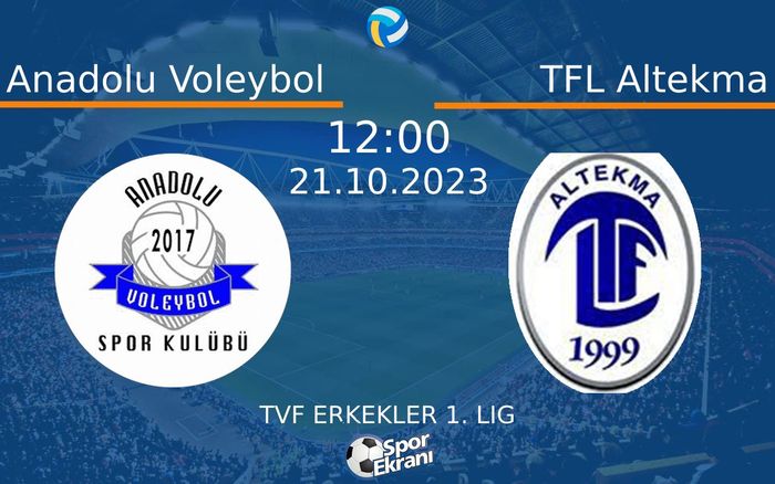 21 Ekim 2023 Anadolu Voleybol vs TFL Altekma maçı Hangi Kanalda Saat Kaçta Yayınlanacak? 21 Ekim 2023 Anadolu Voleybol vs TFL Altekma maçı Hangi Kanalda Saat Kaçta Yayınlanacak?