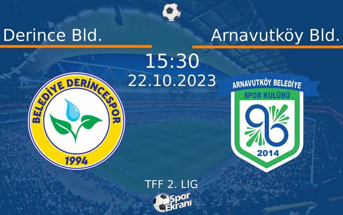22 Ekim 2023 Derince Bld. vs Arnavutköy Bld. maçı Hangi Kanalda Saat Kaçta Yayınlanacak? 22 Ekim 2023 Derince Bld. vs Arnavutköy Bld. maçı Hangi Kanalda Saat Kaçta Yayınlanacak?