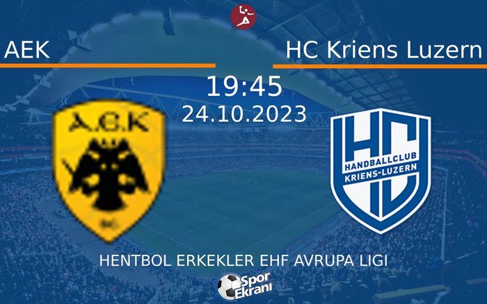 24 Ekim 2023 AEK vs HC Kriens Luzern maçı Hangi Kanalda Saat Kaçta Yayınlanacak? 24 Ekim 2023 AEK vs HC Kriens Luzern maçı Hangi Kanalda Saat Kaçta Yayınlanacak?