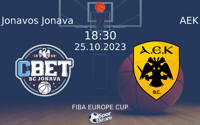 25 Ekim 2023 Jonavos Jonava vs AEK maçı Hangi Kanalda Saat Kaçta Yayınlanacak? 25 Ekim 2023 Jonavos Jonava vs AEK maçı Hangi Kanalda Saat Kaçta Yayınlanacak?