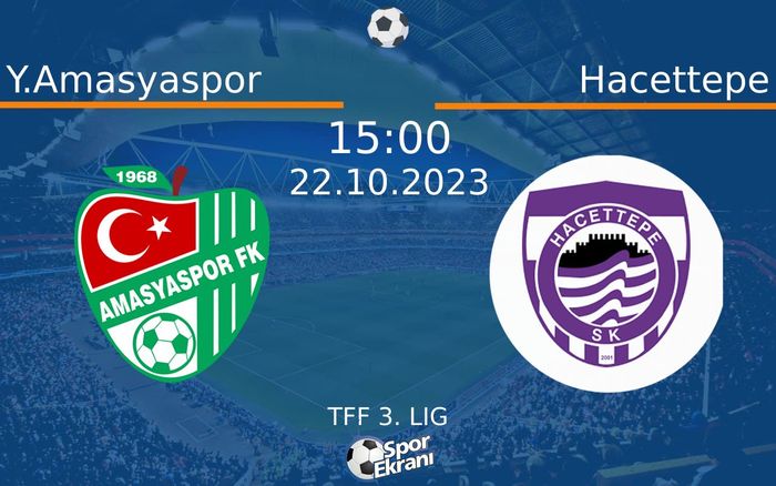 22 Ekim 2023 Y.Amasyaspor vs Hacettepe maçı Hangi Kanalda Saat Kaçta Yayınlanacak? 22 Ekim 2023 Y.Amasyaspor vs Hacettepe maçı Hangi Kanalda Saat Kaçta Yayınlanacak?