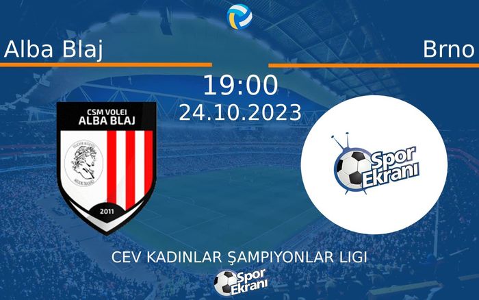 24 Ekim 2023 Alba Blaj vs Brno maçı Hangi Kanalda Saat Kaçta Yayınlanacak? 24 Ekim 2023 Alba Blaj vs Brno maçı Hangi Kanalda Saat Kaçta Yayınlanacak?