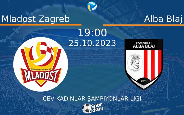 25 Ekim 2023 Mladost Zagreb vs Alba Blaj maçı Hangi Kanalda Saat Kaçta Yayınlanacak? 25 Ekim 2023 Mladost Zagreb vs Alba Blaj maçı Hangi Kanalda Saat Kaçta Yayınlanacak?