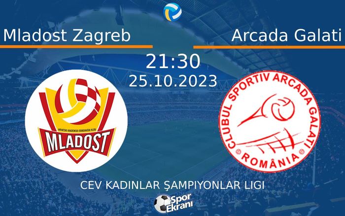 25 Ekim 2023 Mladost Zagreb vs Arcada Galati maçı Hangi Kanalda Saat Kaçta Yayınlanacak? 25 Ekim 2023 Mladost Zagreb vs Arcada Galati maçı Hangi Kanalda Saat Kaçta Yayınlanacak?