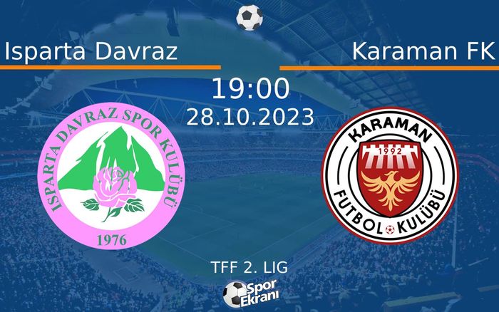 28 Ekim 2023 Isparta Davraz vs Karaman FK maçı Hangi Kanalda Saat Kaçta Yayınlanacak? 28 Ekim 2023 Isparta Davraz vs Karaman FK maçı Hangi Kanalda Saat Kaçta Yayınlanacak?