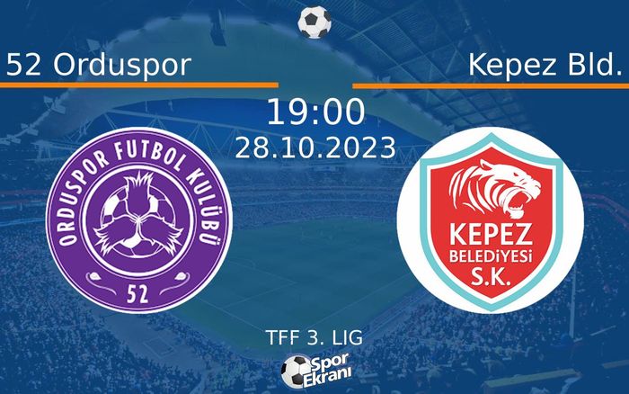 28 Ekim 2023 52 Orduspor vs Kepez Bld. maçı Hangi Kanalda Saat Kaçta Yayınlanacak? 28 Ekim 2023 52 Orduspor vs Kepez Bld. maçı Hangi Kanalda Saat Kaçta Yayınlanacak?