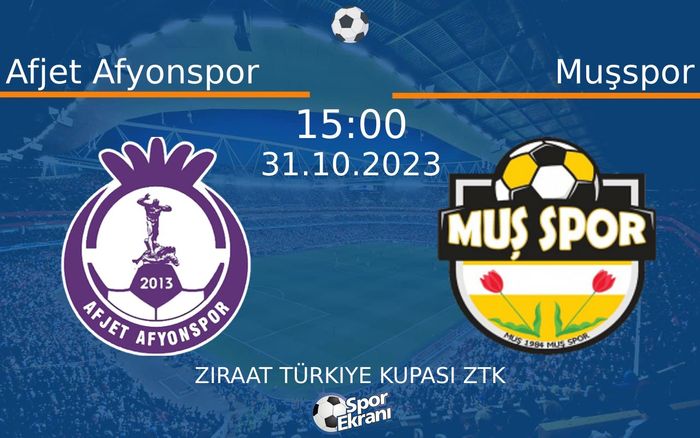 31 Ekim 2023 Afjet Afyonspor vs Muşspor maçı Hangi Kanalda Saat Kaçta Yayınlanacak? 31 Ekim 2023 Afjet Afyonspor vs Muşspor maçı Hangi Kanalda Saat Kaçta Yayınlanacak?