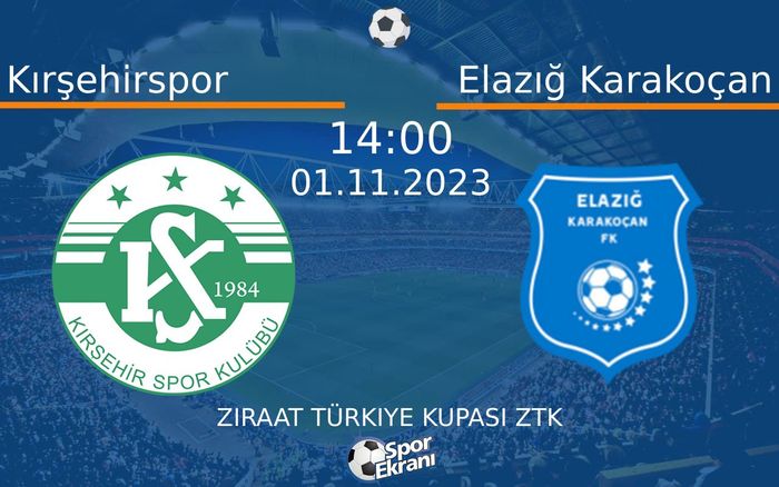 01 Kasım 2023 Kırşehirspor vs Elazığ Karakoçan maçı Hangi Kanalda Saat Kaçta Yayınlanacak? 01 Kasım 2023 Kırşehirspor vs Elazığ Karakoçan maçı Hangi Kanalda Saat Kaçta Yayınlanacak?
