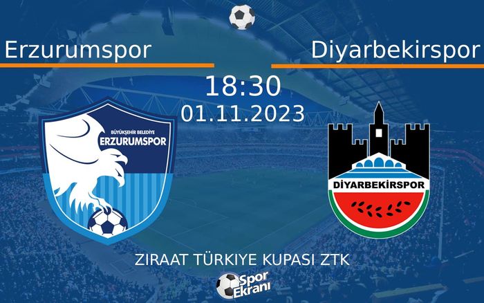 01 Kasım 2023 Erzurumspor vs Diyarbekirspor maçı Hangi Kanalda Saat Kaçta Yayınlanacak? 01 Kasım 2023 Erzurumspor vs Diyarbekirspor maçı Hangi Kanalda Saat Kaçta Yayınlanacak?