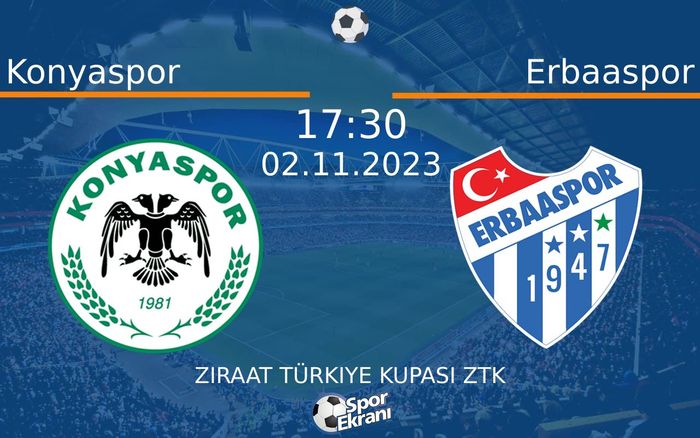 02 Kasım 2023 Konyaspor vs Erbaaspor maçı Hangi Kanalda Saat Kaçta Yayınlanacak? 02 Kasım 2023 Konyaspor vs Erbaaspor maçı Hangi Kanalda Saat Kaçta Yayınlanacak?