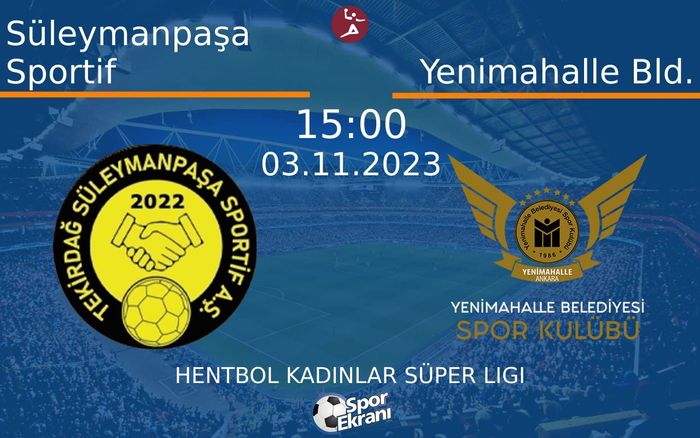 03 Kasım 2023 Süleymanpaşa Sportif vs Yenimahalle Bld. maçı Hangi Kanalda Saat Kaçta Yayınlanacak? 03 Kasım 2023 Süleymanpaşa Sportif vs Yenimahalle Bld. maçı Hangi Kanalda Saat Kaçta Yayınlanacak?