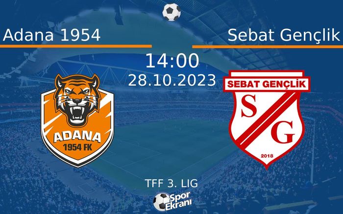 28 Ekim 2023 Adana 1954 vs Sebat Gençlik maçı Hangi Kanalda Saat Kaçta Yayınlanacak? 28 Ekim 2023 Adana 1954 vs Sebat Gençlik maçı Hangi Kanalda Saat Kaçta Yayınlanacak?