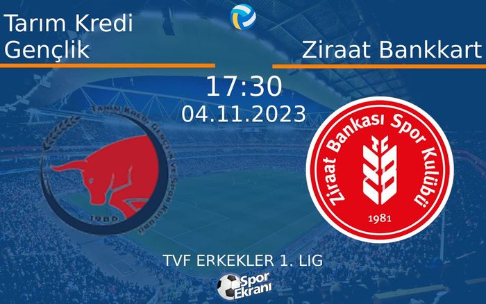 04 Kasım 2023 Tarım Kredi Gençlik vs Ziraat Bankkart maçı Hangi Kanalda Saat Kaçta Yayınlanacak? 04 Kasım 2023 Tarım Kredi Gençlik vs Ziraat Bankkart maçı Hangi Kanalda Saat Kaçta Yayınlanacak?