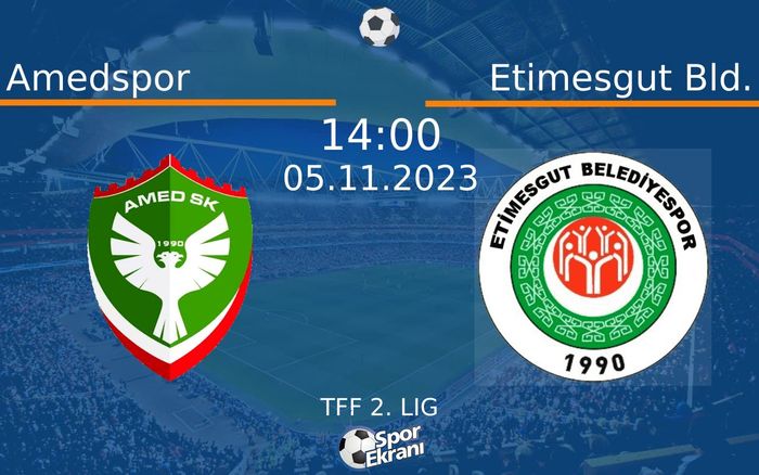 05 Kasım 2023 Amedspor vs Etimesgut Bld. maçı Hangi Kanalda Saat Kaçta Yayınlanacak? 05 Kasım 2023 Amedspor vs Etimesgut Bld. maçı Hangi Kanalda Saat Kaçta Yayınlanacak?