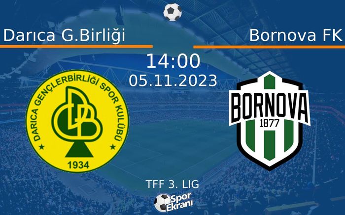 05 Kasım 2023 Darıca G.Birliği vs Bornova FK maçı Hangi Kanalda Saat Kaçta Yayınlanacak? 05 Kasım 2023 Darıca G.Birliği vs Bornova FK maçı Hangi Kanalda Saat Kaçta Yayınlanacak?