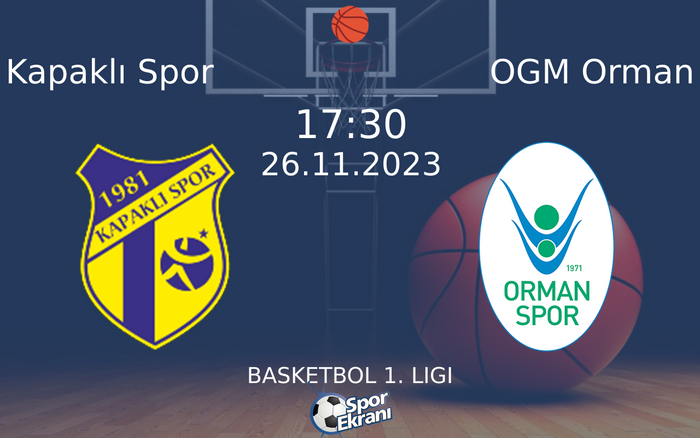 26 Kasım 2023 Kapaklı Spor vs OGM Orman maçı Hangi Kanalda Saat Kaçta Yayınlanacak? 26 Kasım 2023 Kapaklı Spor vs OGM Orman maçı Hangi Kanalda Saat Kaçta Yayınlanacak?