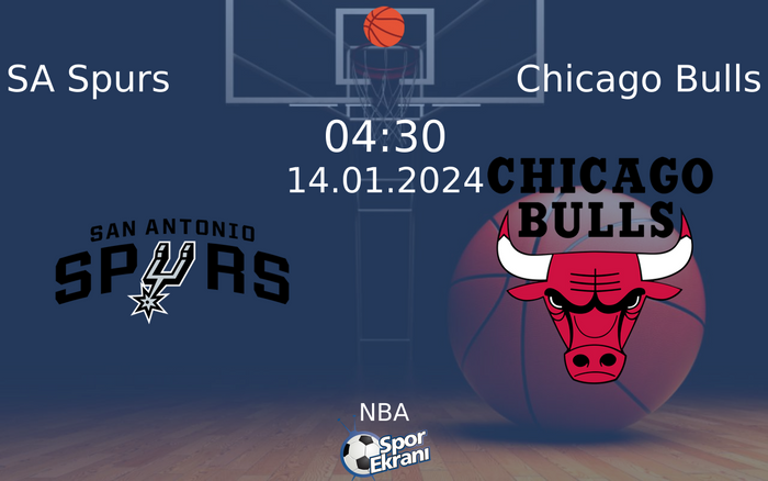 14 Ocak 2024 SA Spurs vs Chicago Bulls maçı Hangi Kanalda Saat Kaçta Yayınlanacak? 14 Ocak 2024 SA Spurs vs Chicago Bulls maçı Hangi Kanalda Saat Kaçta Yayınlanacak?