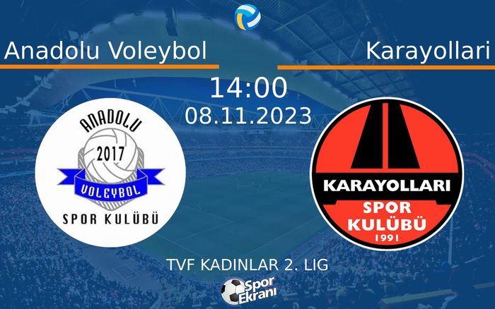 08 Kasım 2023 Anadolu Voleybol vs Karayollari maçı Hangi Kanalda Saat Kaçta Yayınlanacak? 08 Kasım 2023 Anadolu Voleybol vs Karayollari maçı Hangi Kanalda Saat Kaçta Yayınlanacak?