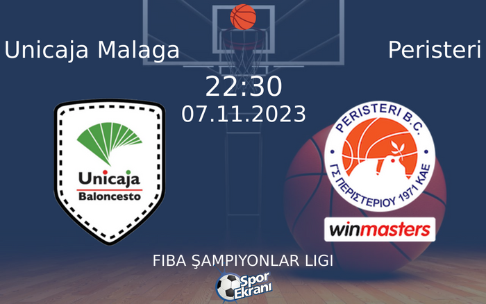 07 Kasım 2023 Unicaja Malaga vs Peristeri maçı Hangi Kanalda Saat Kaçta Yayınlanacak? 07 Kasım 2023 Unicaja Malaga vs Peristeri maçı Hangi Kanalda Saat Kaçta Yayınlanacak?