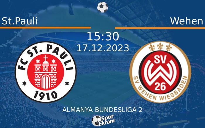 17 Aralık 2023 St.Pauli vs Wehen maçı Hangi Kanalda Saat Kaçta Yayınlanacak? 17 Aralık 2023 St.Pauli vs Wehen maçı Hangi Kanalda Saat Kaçta Yayınlanacak?