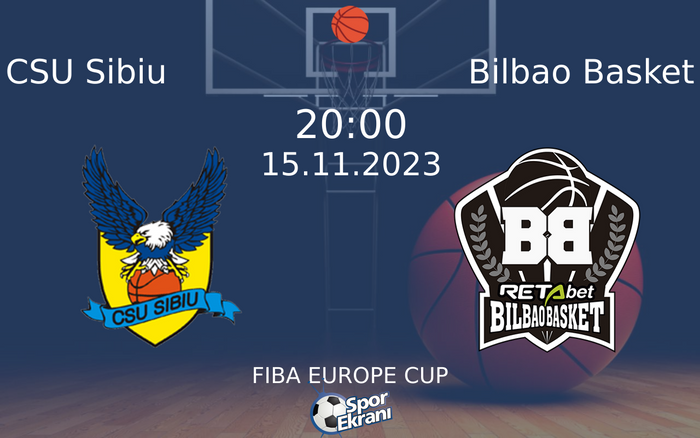 15 Kasım 2023 CSU Sibiu vs Bilbao Basket maçı Hangi Kanalda Saat Kaçta Yayınlanacak? 15 Kasım 2023 CSU Sibiu vs Bilbao Basket maçı Hangi Kanalda Saat Kaçta Yayınlanacak?